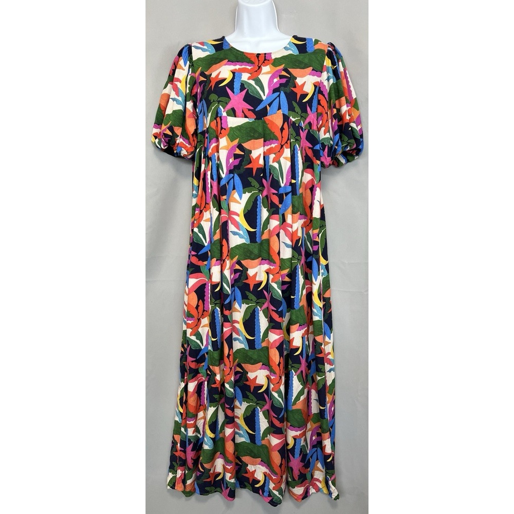 Anthropologie Beach Riot  Size Large Maxi Dress‎ Women's Puff Sleeve